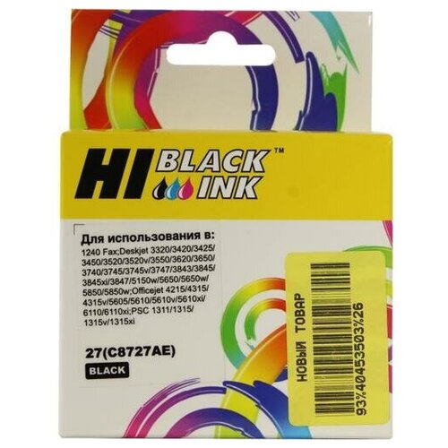 Картридж Hi-Black C8727AE, черный, для струйного принтера, совместимый картридж hi black t1711 черный для струйного принтера совместимый