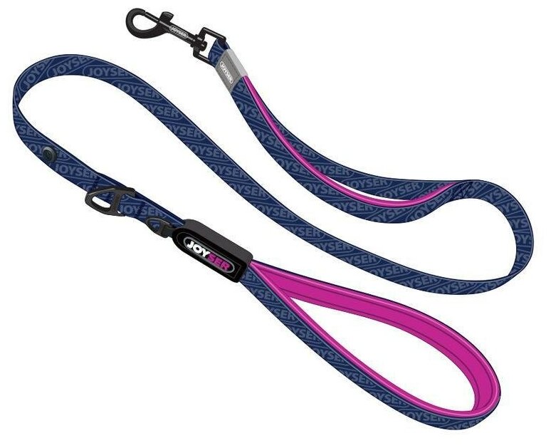 Поводок для собак Joyser Walk Base Leash S , размер 120x2x1см, синий с розовым