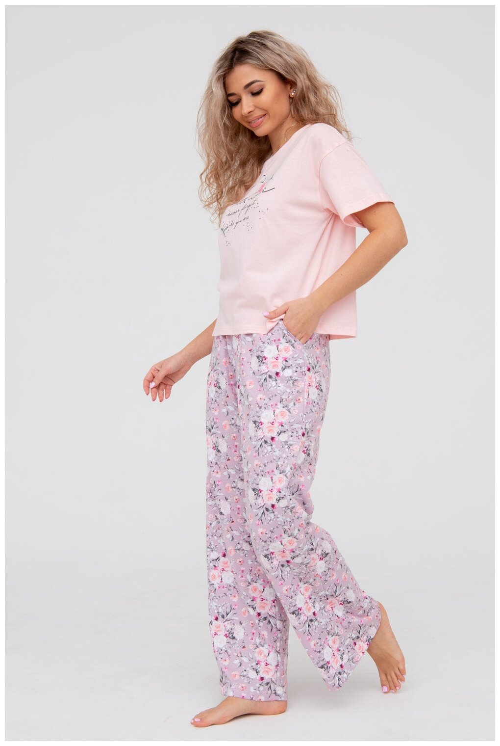 Пижама DIANIDA М-799 размеры 44-54 (50, Розовый) - фотография № 4