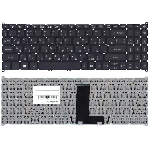 Клавиатура для ноутбука Acer Aspire 3 A315-55 черная клавиатура keyboard для acer aspire a315 54g a315 55g a515 54g aspire 3 a315 23 r3lh черная