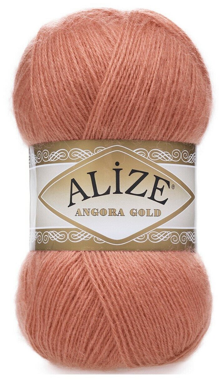 Пряжа Alize Angora Gold луковый (102), 80%акрил/20%шерсть, 550м, 100г, 3шт