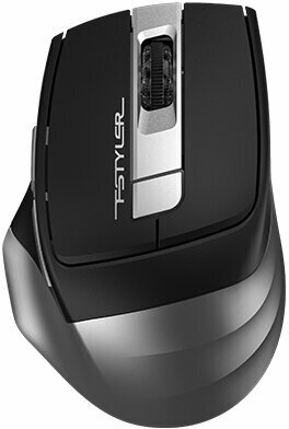 Мышь A4TECH Fstyler FB35C, оптическая, беспроводная, USB, серый и черный [fb35c smoky grey]