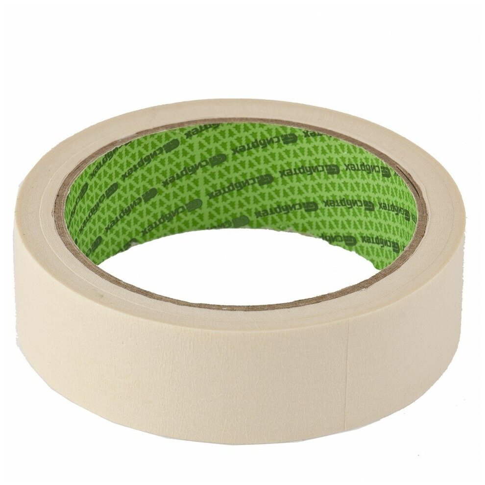 фото Лента малярная, 28 мм х 25 м, на бумажной основе Россия Сибртех