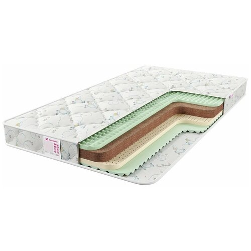 фото Матрас детский sontelle teeny kate, 80x190 см, белый/серый