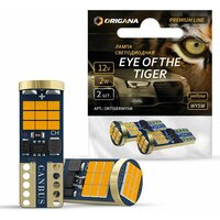 Лампа светодиодная PREMIUM LINE "EYE of the TIGER" WY5W T10 2400K "YELLOW" (Комплект 2шт.) габаритная , подсветки номерного знака , освещения салона