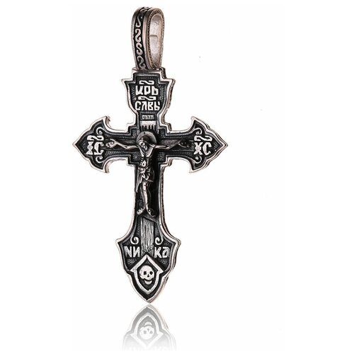 Крест нательный с Распятием Иисуса Христа и образом преподобного Сергия Радонежского 11012349