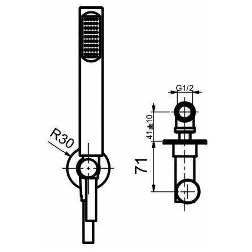 Душевой гарнитур Webert Shower Set AC0982980, розовое золото душевой гарнитур webert opera ac0982 графит серый