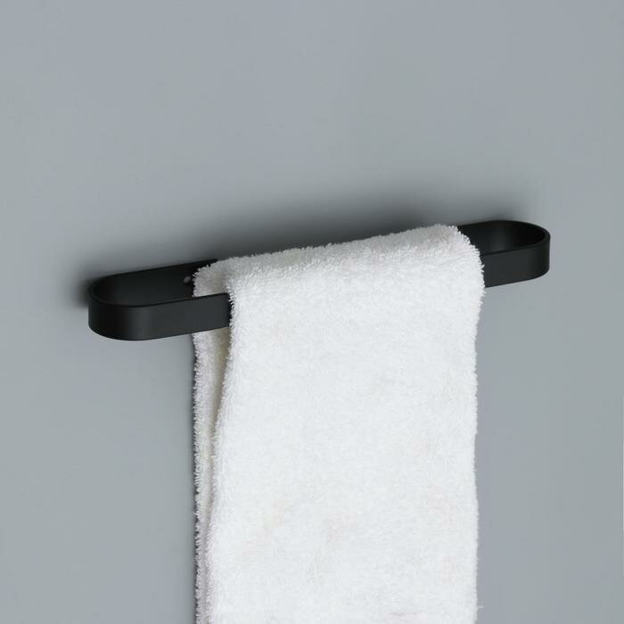 Держатель для полотенец, 23×5,5 см, цвет чёрный