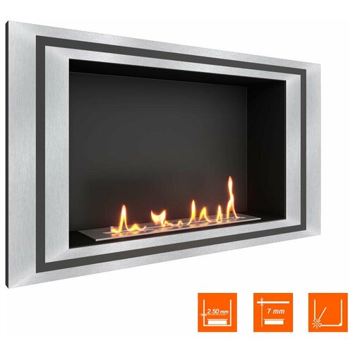 Биокамин в нишу SteelHeat LONG-D 900 (Стандарт)