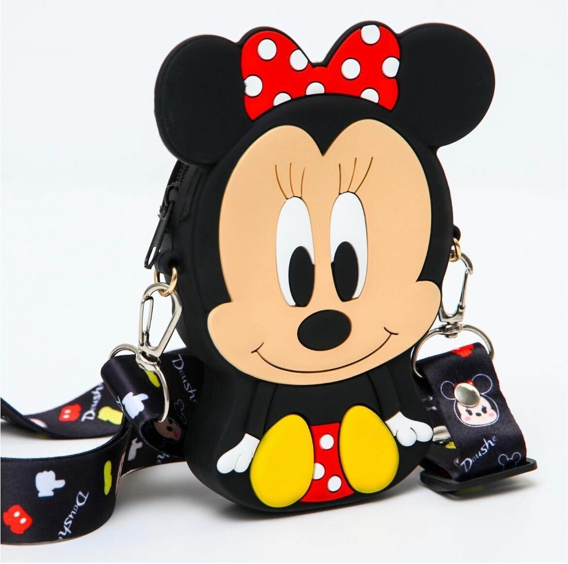 фото Силиконовый кошелек аниме фигурка, сумка кросс-боди через плечо для девочек