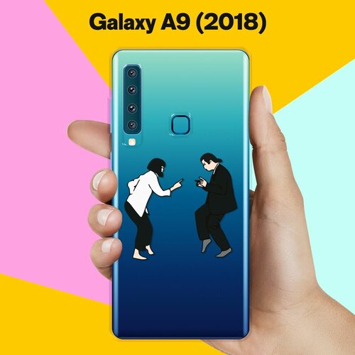 Силиконовый чехол на Samsung Galaxy A9 (2018) Миа и Винсент / для Самсунг Галакси А9 2018