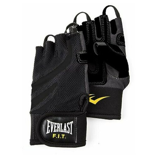 фото Перчатки для фитнеса fit weightlifting ml черные/серые everlast
