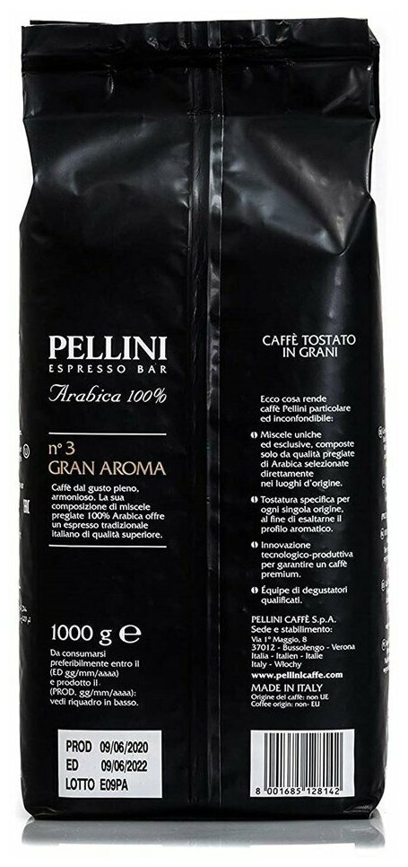 Кофе в зернах Pellini "Gran Aroma" 100% арабика, 1кг. - фотография № 3