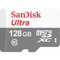 Карта памяти Sandisk MicroSD Ultra UHS-I 100MB/s 128GB без адаптера SDSQUNR-128G
