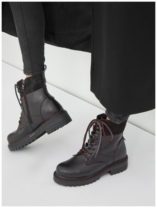 Ботинки  El Tempo, зимние,натуральная кожа, размер 36, черный