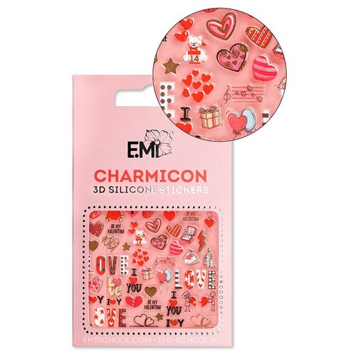 E.Mi, 3D-стикеры №20 Любовь Charmicon 3D Silicone Stickers