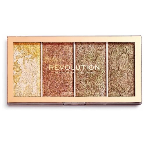 Купить Хайлайтер Makeup Revolution Палетка хайлайтеров Revolution Vintage Lace Highlighter Palette