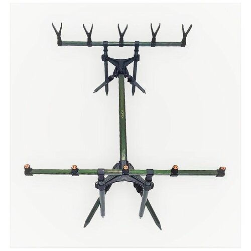 фото Род под kaida a09-5 / подставка для удилищ kaida / на 5 удилищ зеленый mifine