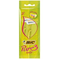 Bic Бритвенный станок Pure 3 Lady, 2 шт.