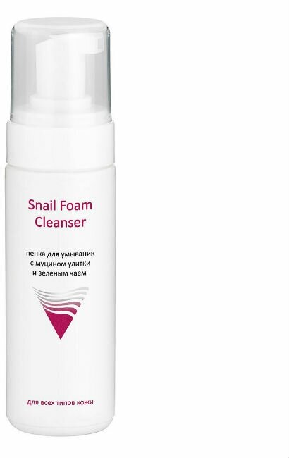 Aravia Professional Пенка для умывания с муцином улитки и зеленым чаем Snail Foam Cleanser 160 мл 1 шт