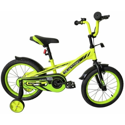 Велосипед Tech Team Quattro 16 неоновый зеленый сталь 987100₽