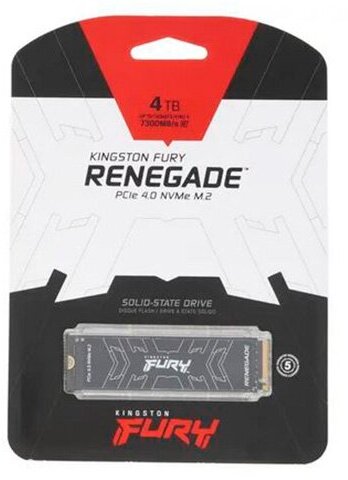 SSD накопитель Kingston Fury Renegade 4ТБ, M.2 2280, PCI-E 4.0 x4, NVMe - фото №6
