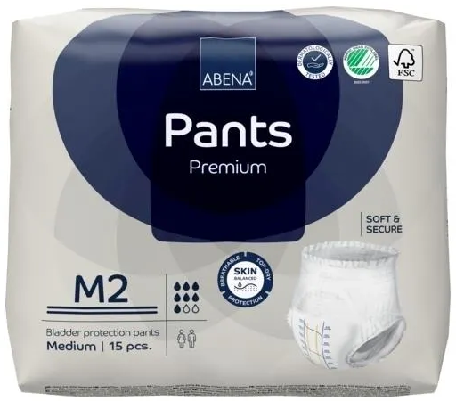 Abena Pants / Абена Пентс - впитывающие трусы для взрослых M2, 15 шт.
