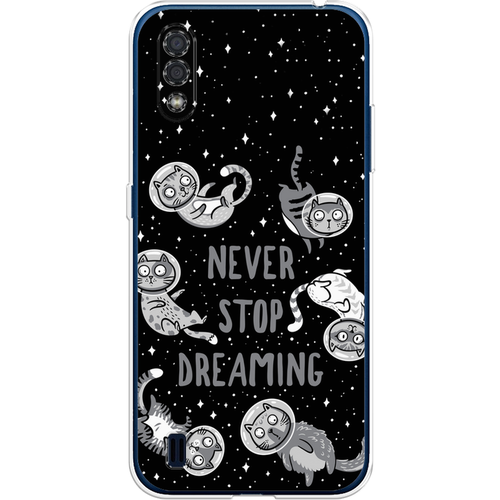 Силиконовый чехол на Samsung Galaxy M01 / Самсунг Галакси М01 Never stop dreaming силиконовый чехол на samsung galaxy a42 самсунг галакси а42 never stop dreaming