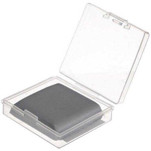 Ластик клячка прямоугольный серый (размер 37 х 35 х 0,9 мм) в коробочке (штрихкод на штуке)