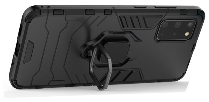 Противоударный чехол с кольцом Panther Case для Samsung Galaxy S20 Plus черный