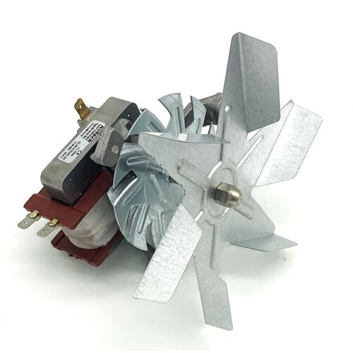 Мотор вентилятора конвекции для коптилен и духовых шкафов. Длина штока 28 мм. Мощность 26 Вт.