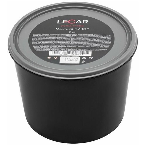 Мастика антикоррозийная 2кг бикор LECAR ведро Lecar LECAR000070111 998₽