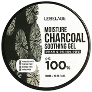 Гель для лица и тела с древесным углем Lebelage Moisture Charcoal 100% Soothing Gel, 300 мл (СГ до 11.2024г.)