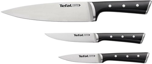 Набор ножей Tefal Ice Force K2323S74, серебристый/черный