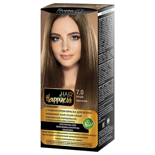 Белита-М Hair Happiness крем-краска для волос, 7.0 русый