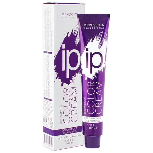 Impression Professional стойкая крем-краска для волос, Светлый шатен пепельный 5.1, 100 мл