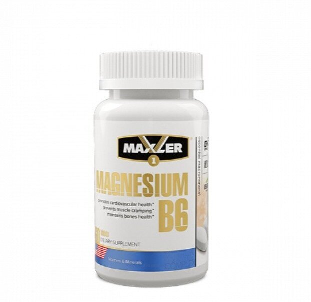 MAXLER Magnesium B6 таб., 100 мл, 66 г, 60 шт.