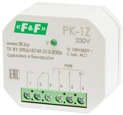 Евроавтоматика F&F PK-1Z 230 реле промежуточное (арт. EA06.001.047)