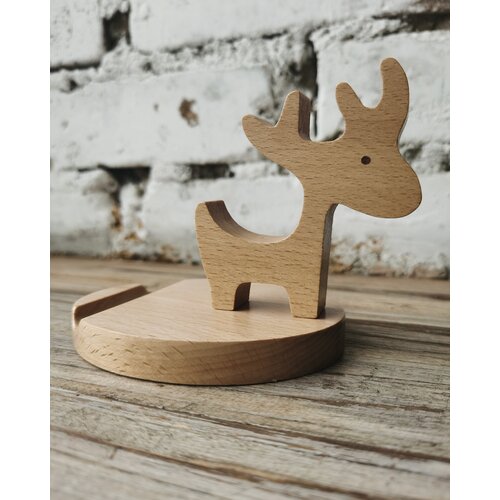 Настольный держатель подставка для телефона из дерева