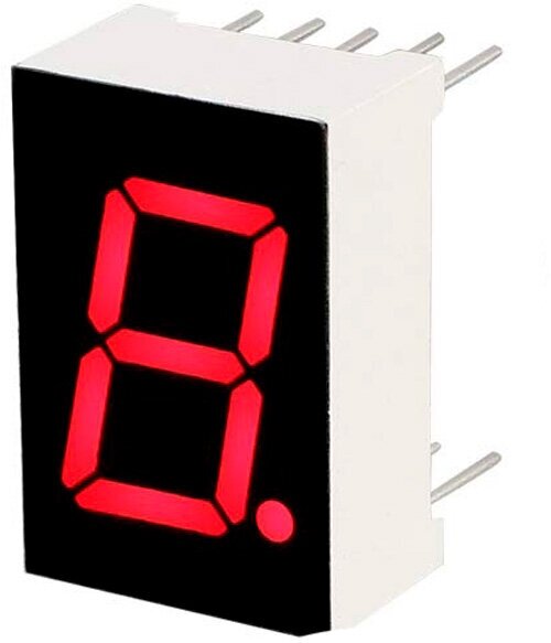 Семисегментный индикатор с общим катодом 5161A5 цифровой светодиодный дисплей GSMIN DI07 для Arduino (Красный)