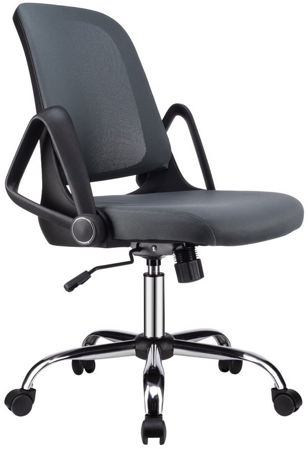 Компьютерное кресло RV Design REST W-158 Серый / Чёрный каркас - фотография № 11