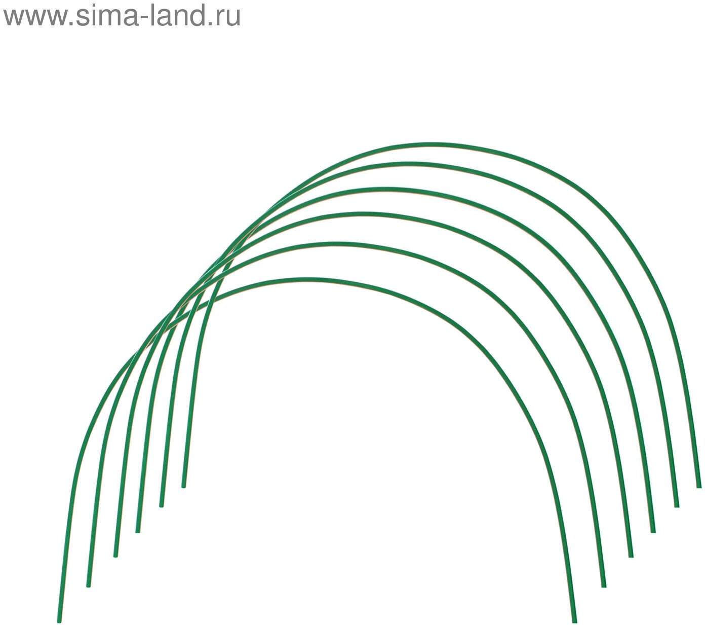 Дуги для парника, металл в кембрике 2 м, d = 10 мм, набор 6 шт, Greengo