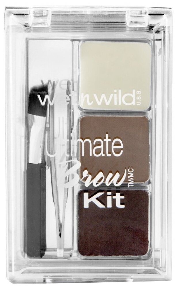 Набор для бровей ultimate brow kit тон 1111497e soft brown wet n wild Markwins Beauty Products CN - фото №2