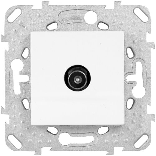 ТВ-розетка проходная встраиваемая Schneider Electric Unica шлейф, цвет бежевый