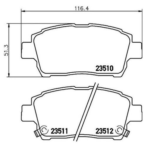 Колодка Тормозная Передняя Комплект F3, F3r 17.03 BYD арт. 10025826