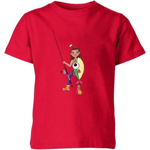 Футболка Us Basic, размер 12, красный мужская футболка девушка на рыбалке l синий