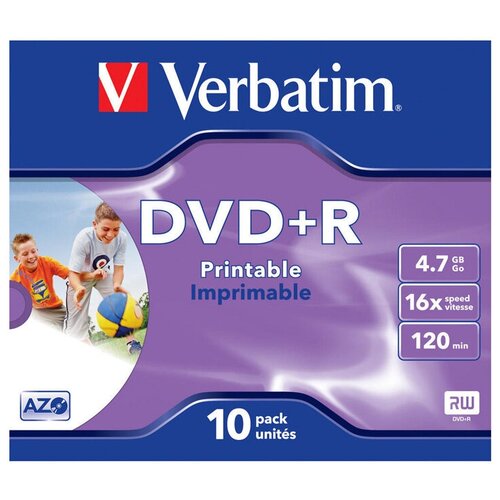 фото Диск verbatim dvd+r 4.7 гб 16х photo printable