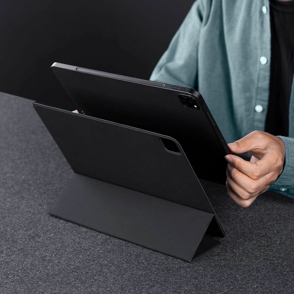 Чехол PITAKA MagEZ Folio для iPad Pro 11 (2018-2022) и iPad Air (2020-2022), цвет Черно-серый (Black/Grey Twill) — фото 10