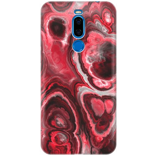 фото Ультратонкий силиконовый чехол-накладка для meizu x8 с принтом "гранатовые краски" gosso