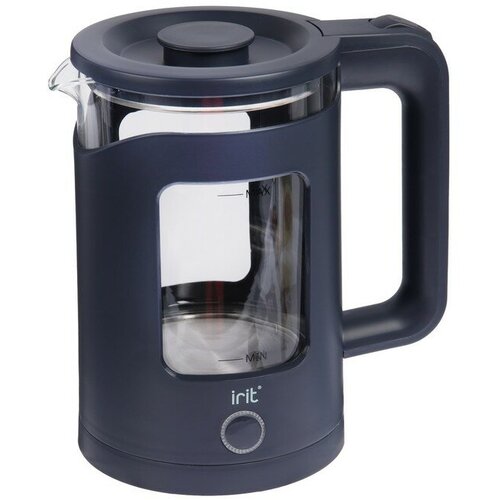 Чайник электрический Irit IR-1917 стекло 15 л 1500 Вт чёрный 308000₽
